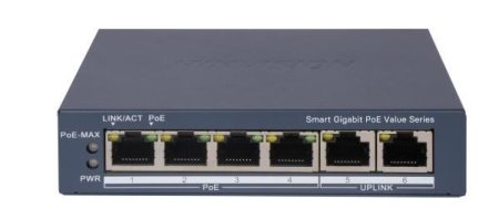 DS-3E1506P-EI/M PoE Switch 6-Port    