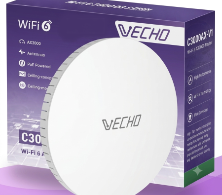 VEC-C3000AX-V1 Ceiling-mounted WiFi 6 router